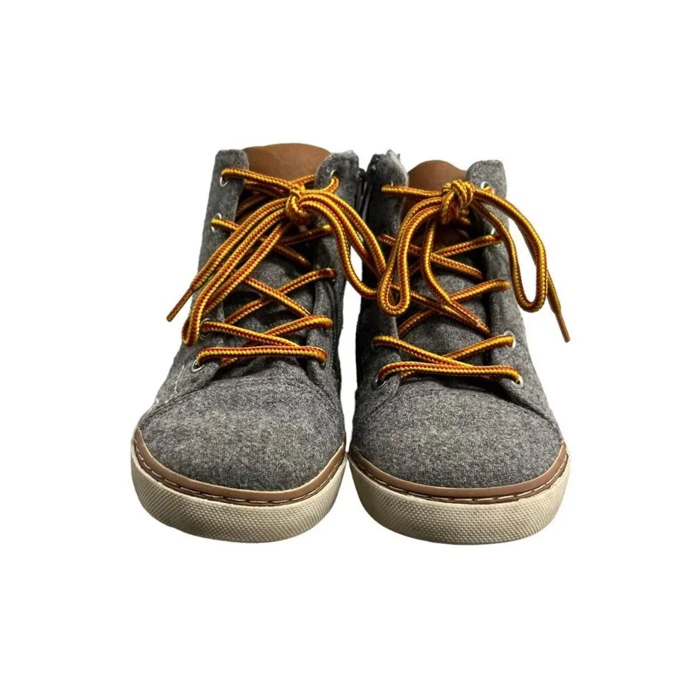 Gap Kids Sz 10 Grey Wool Sneaker Boots - Picture 2 of 10